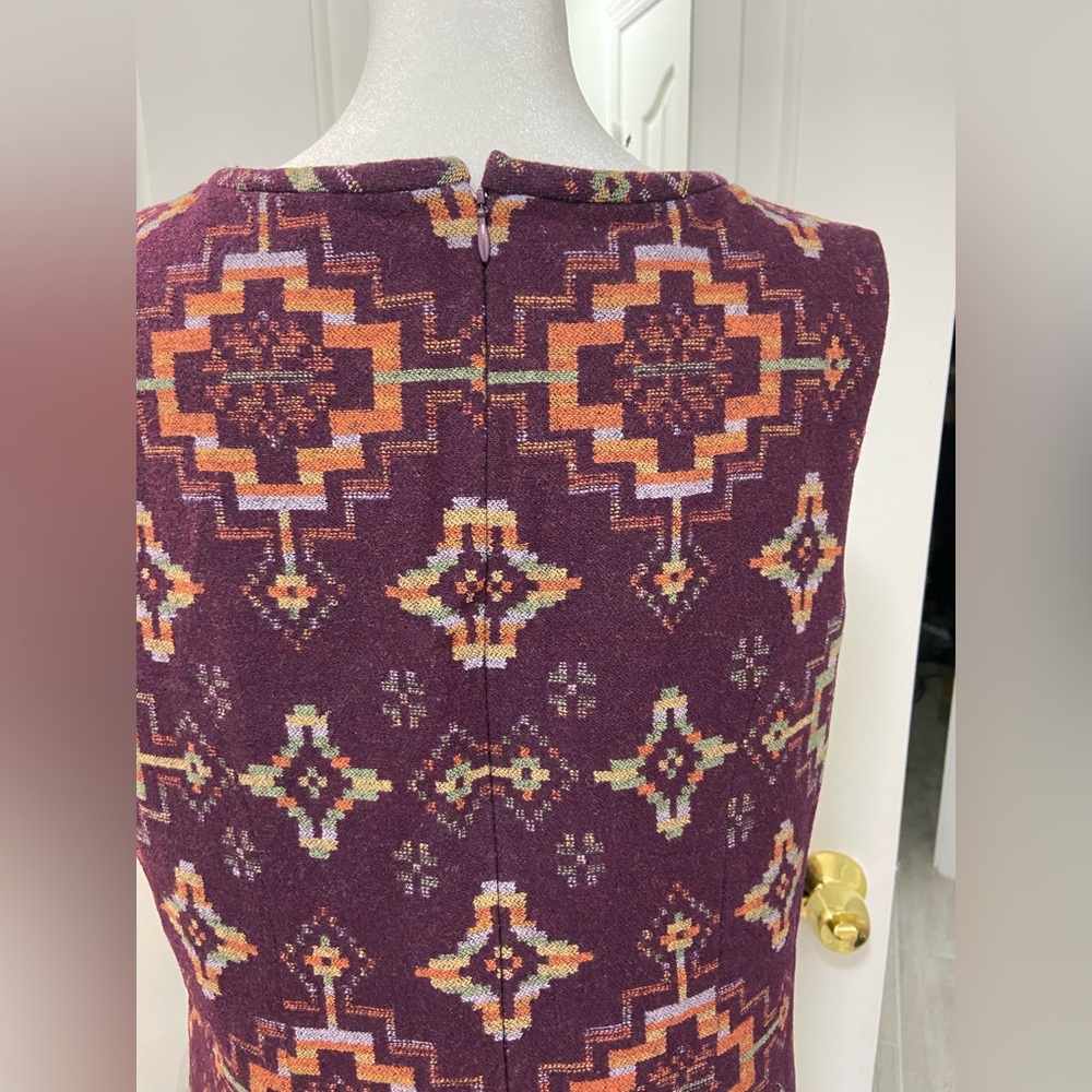 Elegant Pendleton 100% Wool Purple Patterned Slee… - image 3